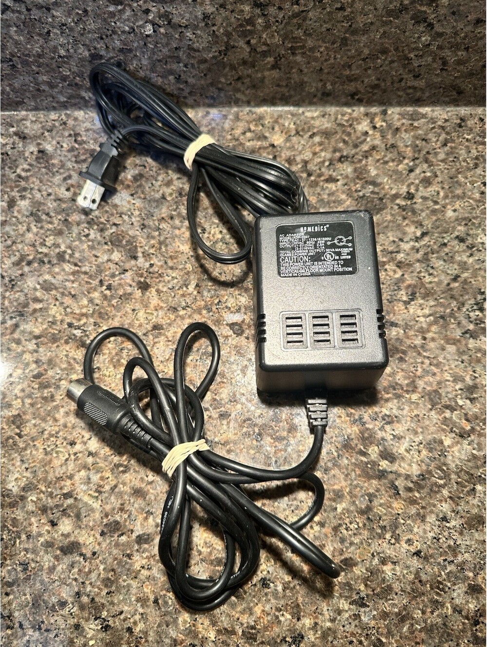 HoMedics ADP-2007 AC Adaptor Power Supply 12VAC 2.5A 16VAC 1.1A 3-Pin DIN